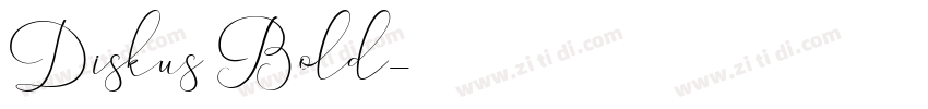 Diskus Bold字体转换